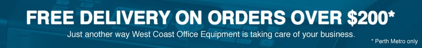 Free Delivery on Orders over $200 - West Coast Office Equipment